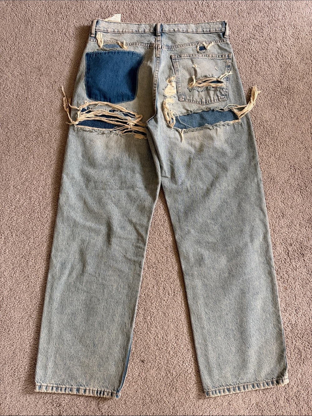 Zara Light Blue Relaxed Fit Jeans